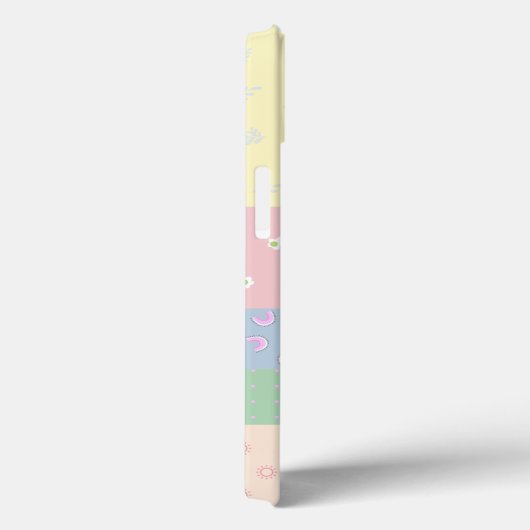 Pastel Patchwork Case-Mate iPhone Case (Achterkant / Rechts)