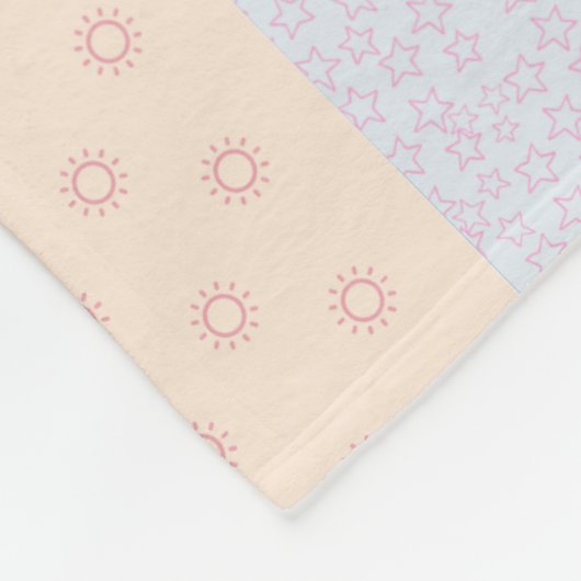 Pastel Patchwork Fleece Deken (Hoek)