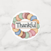 PASTEL PATCHWORK HERFST HERFST DANKBAAR CONFETTI (Kleine voorkant)