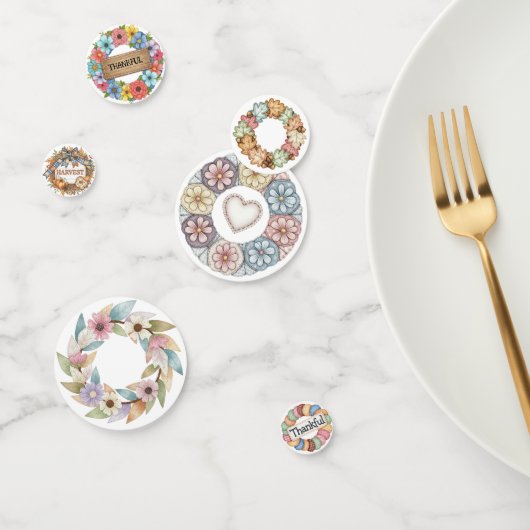 PASTEL PATCHWORK HERFST HERFST DANKBAAR CONFETTI (Groep)