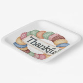 PASTEL PATCHWORK HERFST HERFST DANKBAAR PAPIEREN BORDJE (Gebogen)