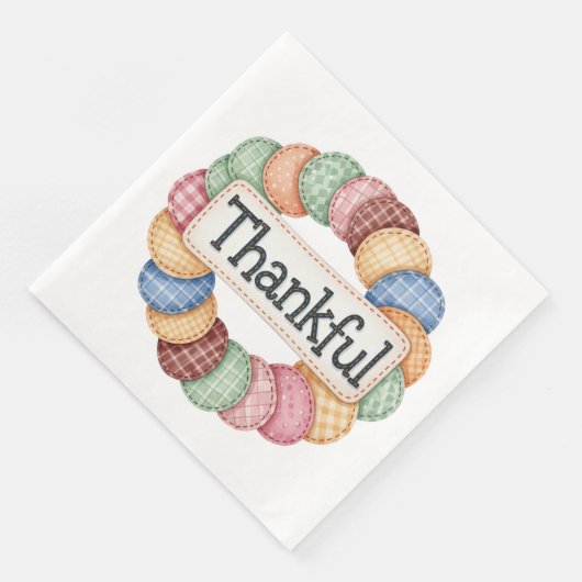 PASTEL PATCHWORK HERFST HERFST DANKBAAR SERVET (Hoek)