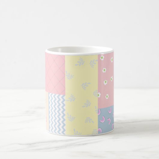 Pastel Patchwork Koffiemok (Center)