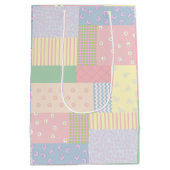 Pastel Patchwork Medium Cadeauzakje (Achterkant)