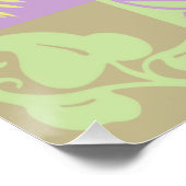 Pastel Patchwork Motief Patroon Perfect Poster (Hoek)