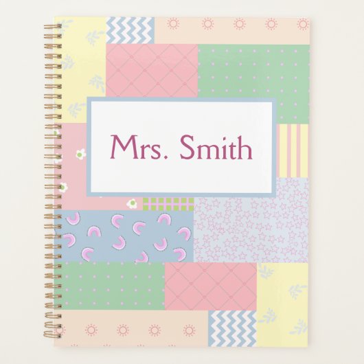 Pastel Patchwork Planner (Voorkant)