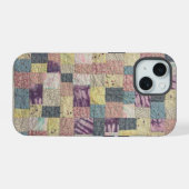 Pastel Patchwork Quilt telefoonhoesje iPhone 15 Case (Achterkant horizontaal)