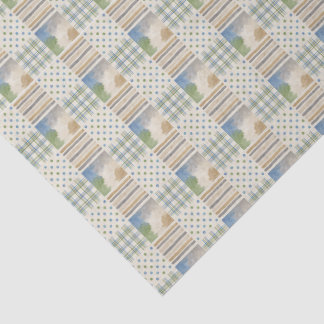 Pastel Patchwork Quilt Vloeipapier Tissuepapier