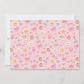 Pastel Patchwork Regenboog 7e Verjaardagsfeestje M Bedankkaart (Achterkant)