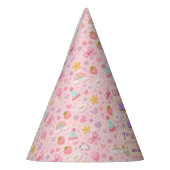 Pastel Patchwork Regenboog 7e Verjaardagsfeestje M Feesthoedjes (Links)
