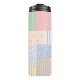 Pastel Patchwork Thermosbeker