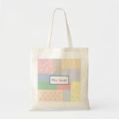 Pastel Patchwork Tote Bag (Voorkant)