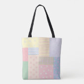 Pastel Patchwork Tote Bag (Achterkant)