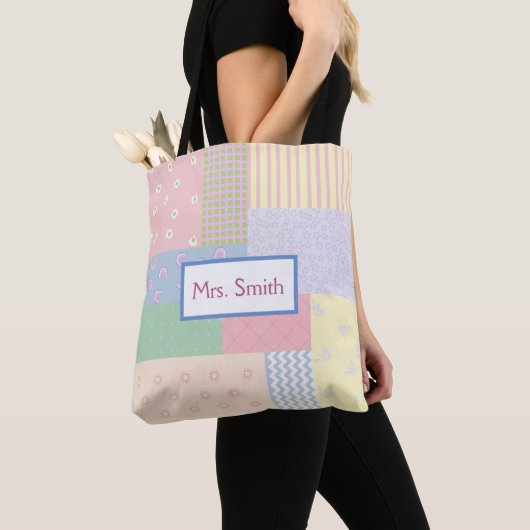 Pastel Patchwork Tote Bag (Dichtbij)