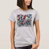 Pastel Patriottische Ballonnen met Linten T-shirt (Voorkant)