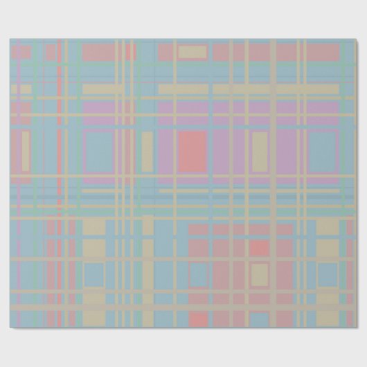 Pastel patroon cadeaupapier (Vlak)