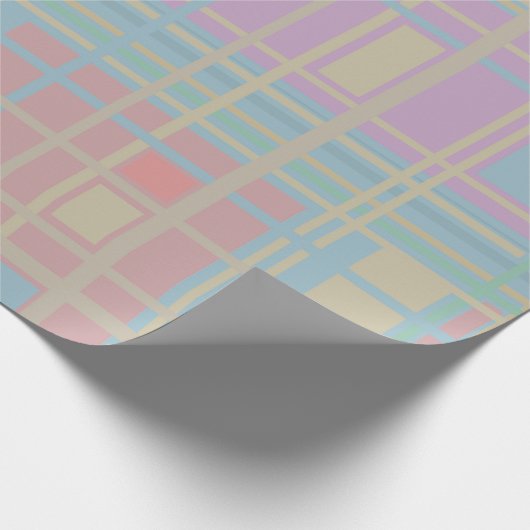 Pastel patroon cadeaupapier (Hoek)