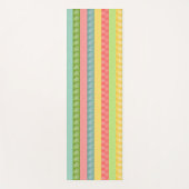Pastel Patroon Stripes Yoga Mat (Voorkant)