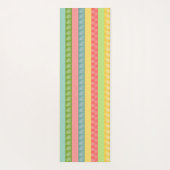 Pastel Patroon Stripes Yoga Mat (Achterkant)