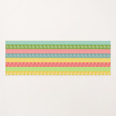 Pastel Patroon Stripes Yoga Mat (Voorkant (horizontaal))