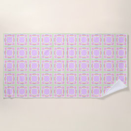 Pastel patroon zomer strandlaken