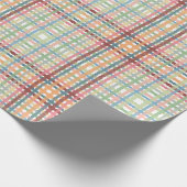 Pastel-patroonpatroon gekleurd cadeaupapier (Hoek)