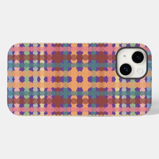 Pastel-patroonpatroon gekleurd Case-Mate iPhone case (Achterkant (horizontaal))