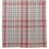 Pastel-patroonpatroon gekleurd douchegordijn (Voorkant)