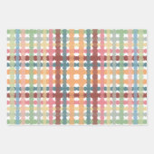 Pastel-patroonpatroon gekleurd inpakpapier vel (Voorkant)