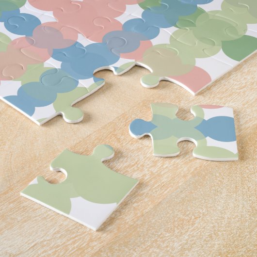 Pastel-patroonpatroon gekleurd legpuzzel (Zijkant)