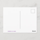 Pastel Patterated Monogram M Briefkaart Bladwijzer (Achterkant)