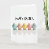 Pastel Pattern Happy Easter Card Kaart (Voorkant)