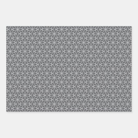 Pastel Pattern of Gray, Pink, Mint Retro Shapes Inpakpapier Vel (Voorkant)