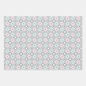 Pastel Pattern of Pink, Mint, Gray Geometric Shape Inpakpapier Vel (Voorkant 2)