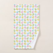 Pastel Pattern Of Watercolor Easter Eggs Bad Handdoek (Handdoek)