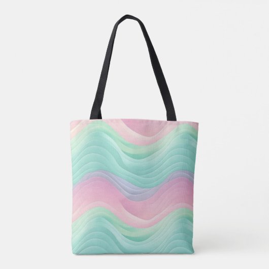 Pastel Pattern Tote Bag (Achterkant)