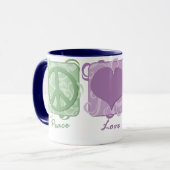 Pastel Peace, Love en Rottweilers Mok (Voorkant links)