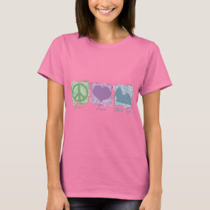Pastel Peace, Love en Shih Tzus T-shirt