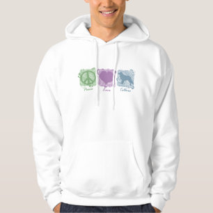 Pastel Peace, Love en Tollers Hoodie