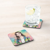 Pastel Peace Love Onderzetter Set (Rechterzijde)