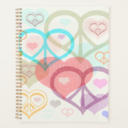 Pastel Peace & Love Planner (Voorkant)