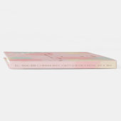 Pastel Peach Abstract Art Weddenschap Gastenboek (Rug)