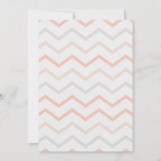 Pastel Peach and Cream Geometric Invitation (Achterkant)