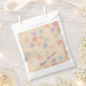 Pastel Peach and Pink Flowered Bedankzakje (Geknipt)