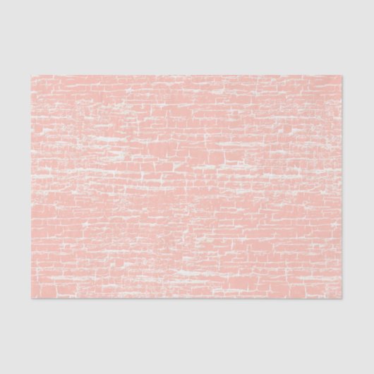 Pastel Peach Crackle Tissuepapier (Voorkant)