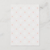 Pastel Peach en Cream Geometric Boeken voor Baby Informatiekaartje (Achterkant)
