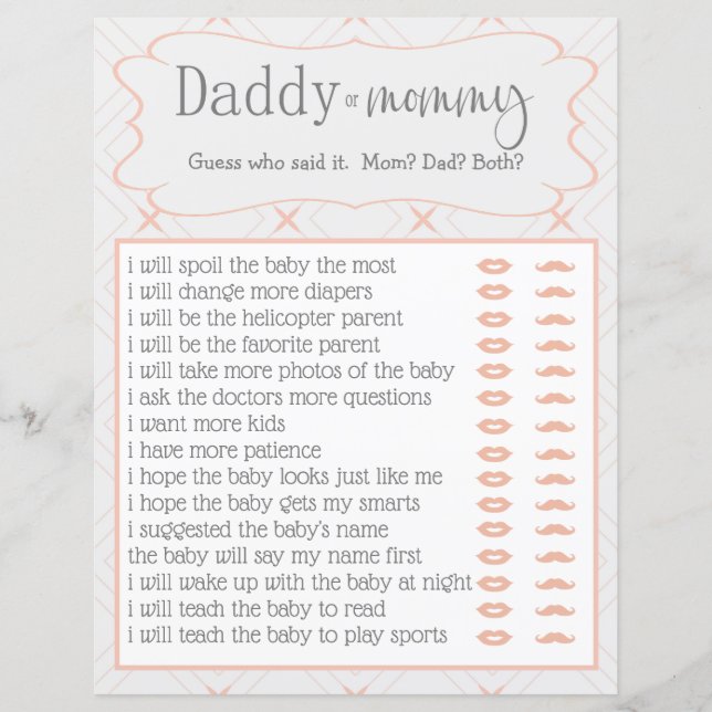 Pastel Peach en Cream Geometric die het hebben gez (Voorkant)