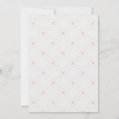 Pastel-peach en Cream Geometric Shower-uitnodiging (Achterkant)