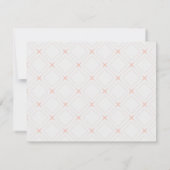 Pastel Peach en Cream Geometric Wishes for Baby (Achterkant)