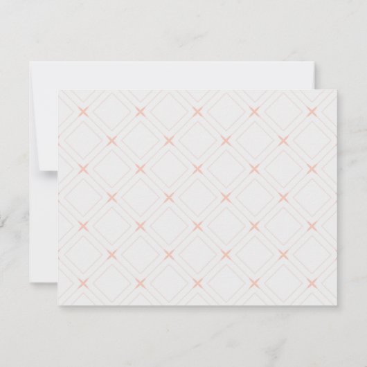 Pastel Peach en Cream Geometric Wishes for Baby (Achterkant)
